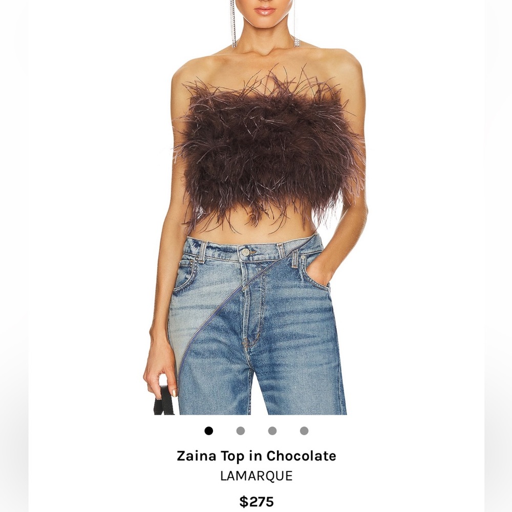 LAMARQUE Zaina Top in Chocolate